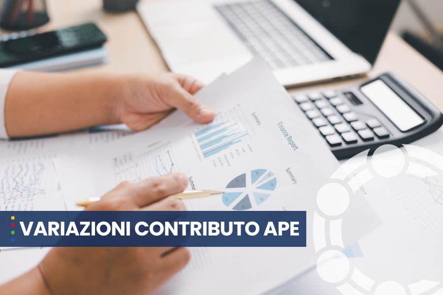 Variazione contributo APE e relativo contributo minimo dal 01/10/2025.